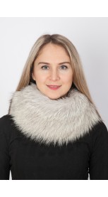 Arctic fox fur neck warmer